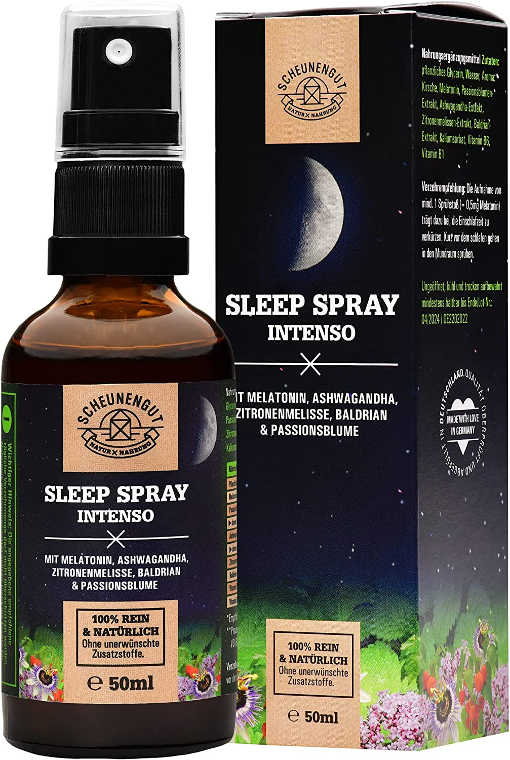 Melatonin Spray/Sleep Spray XL I 50ml I SCHEUNENGUT®