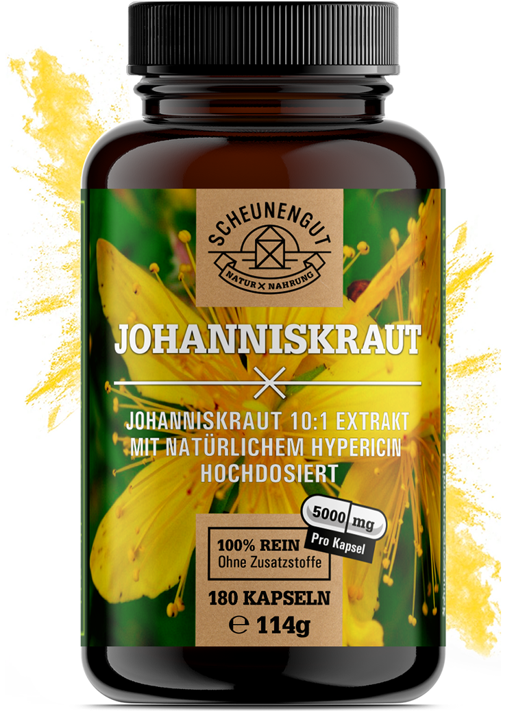 Johanniskraut Kapseln I 180 Stück I SCHEUNENGUT®