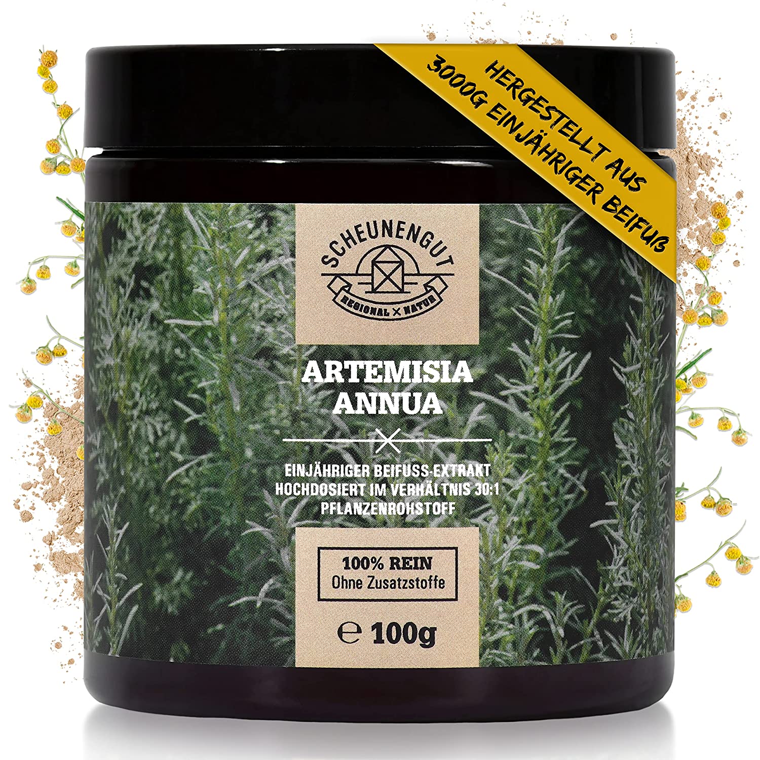 Artemisia Annua Extrakt Pulver I 100g I SCHEUNENGUT®